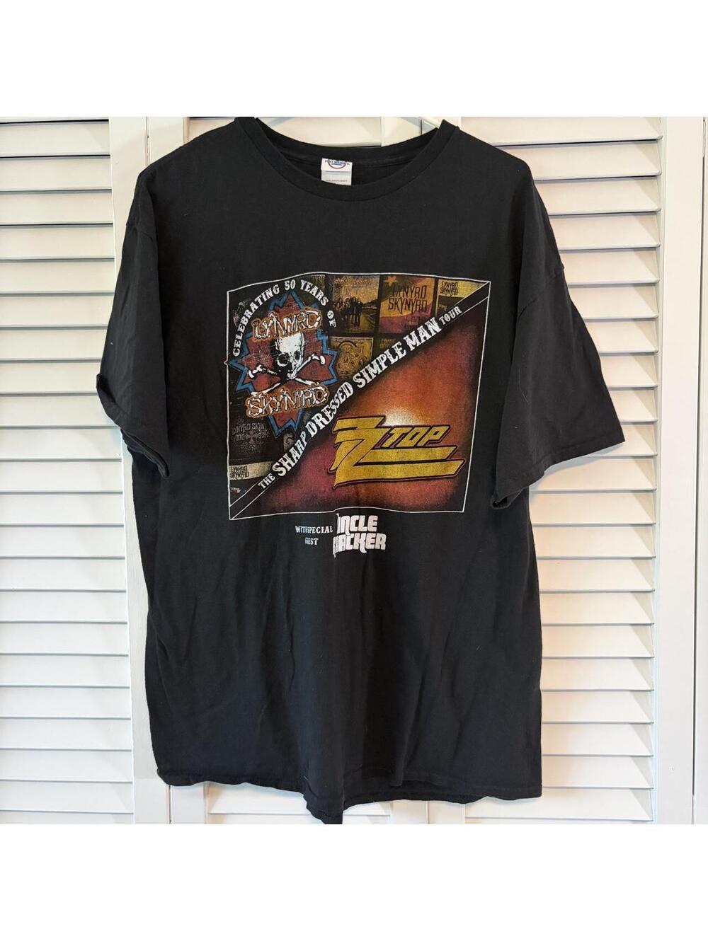 Concert Tee Skynyrd Men's Black Tshirt